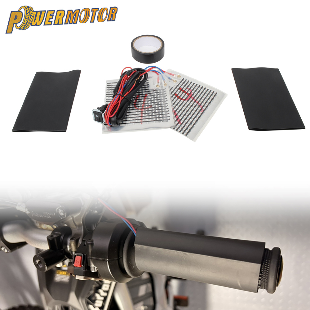 Handlebar Grip Heated - Poignées chauffantes 12V pour moto, kit
