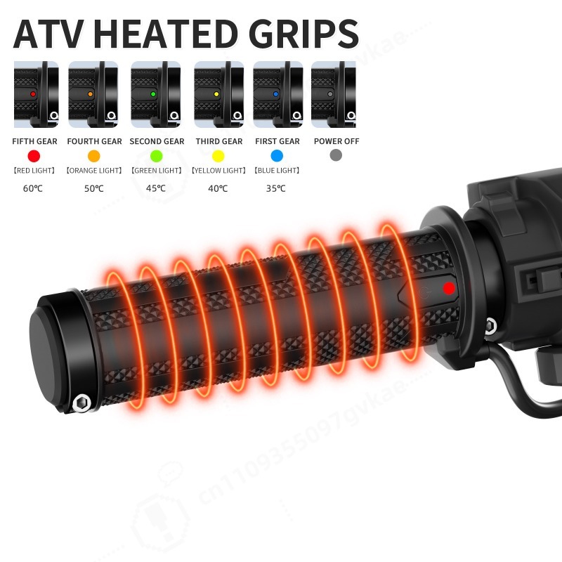 Handlebar Grip Heated - Poignées chauffantes A3 ATV de 4e
