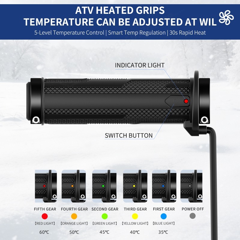 Poignées chauffantes A3 ATV de - Handlebar Grip Heated avis et prix